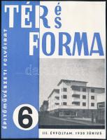 Kaesz Gyula (1897-1967): 2 db borítóterv a Tér és forma folyóirat részére, 1930. Ofszet, papír, jelzés nélkül, 15x11,5 cm