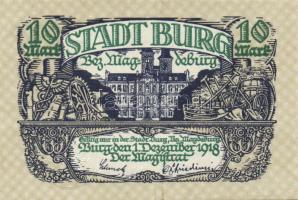 Német Birodalom/Weimari Köztársaság/Burg 1918.12.1. 10M (3x) egymásutáni sorszámmal T:I