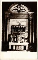 1940 Rozsnyó, Roznava; Novy oltár Sv. Nejta v. katedr. kostole v Roznave / Szent Néti új oltára a székesegyházban / cathedral, interior, altar
