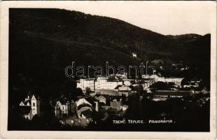 1930 Trencsénteplic, Trencianske Teplice; Panoráma / látkép / general view (EK)