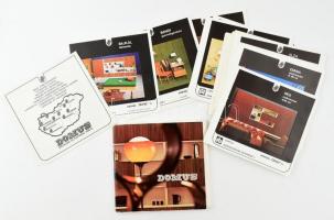 1976 Domus retro lakberendezési ötletek, termékbemutató lapok 70 lap tékával 24x23 cm