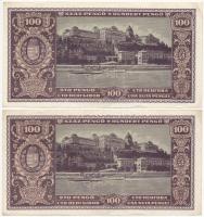 1945. 100P (2x) sorszámkövetők "E 151 031088 - E 151 031089" T:II hajtatlan
Adamo P18