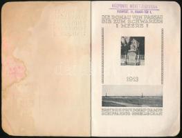 Die Donau von Passau bis zum Schwarzen Meere 1913. [Wien], Erste K. K. Priv. Donau Dampf Schiffahrts...