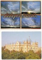 35 db MODERN magyar képeslap: városok / 35 modern Hungarian town-view postcards