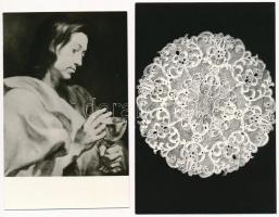 21 db MODERN fekete fehér művészi motívum képeslap / 21 modern black and white art motive postcards