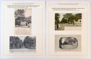 VISEGRÁD képeslapgyűjtemény - 119 db régi képeslap 60 albumlapon, nemzeti elsőrangú bélyegkiállításo...