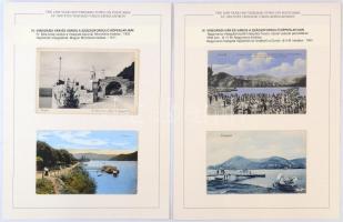 VISEGRÁD képeslapgyűjtemény - 119 db régi képeslap 60 albumlapon, nemzeti elsőrangú bélyegkiállításo...