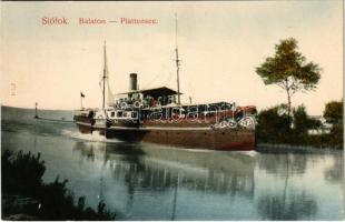 Siófok, Balaton, Baross gőzös. Taussig A. (Rb)