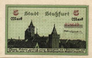 Német Birodalom/Császárság/Staßfurt 1918.10.1. 5M (3x) egymásutáni sorszámmal T:I,I-