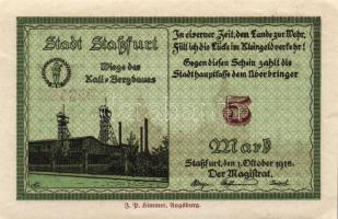 Német Birodalom/Császárság/Staßfurt 1918.10.1. 5M (3x) egymásutáni sorszámmal T:I,I-