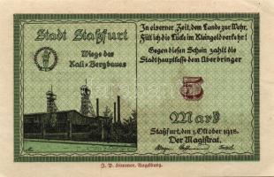 Német Birodalom/Császárság/Staßfurt 1918.10.1. 5M (3x) egymásutáni sorszámmal T:I,I-