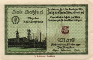 Német Birodalom/Császárság/Staßfurt 1918.10.1. 5M (3x) egymásutáni sorszámmal T:I,I-