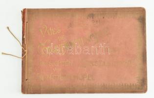 cca 1900 Ansichten von Konstatntinopel, Konstantinápoly nevezetességeit bemutató album