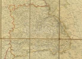 1834 Topographische Karte von Ungarn und Siebenbürgen, nach Lipsky, von Möller und Pilsak, rézmetsze...