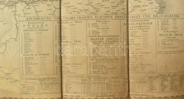 1834 Topographische Karte von Ungarn und Siebenbürgen, nach Lipsky, von Möller und Pilsak, rézmetsze...