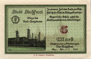 Német Birodalom/Császárság/Staßfurt 1918.10.1. 5M (2x) egymásutáni sorszámmal T:I,I-