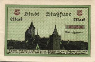 Német Birodalom/Császárság/Staßfurt 1918.10.1. 5M (2x) egymásutáni sorszámmal T:I,I-