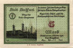 Német Birodalom/Császárság/Staßfurt 1918.10.1. 5M (3x) egymásutáni sorszámmal T:I-