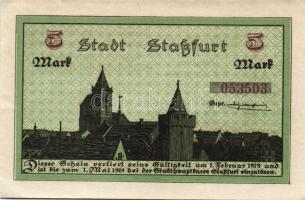 Német Birodalom/Császárság/Staßfurt 1918.10.1. 5M (3x) egymásutáni sorszámmal T:I-