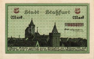 Német Birodalom/Császárság/Staßfurt 1918.10.1. 5M (3x) egymásutáni sorszámmal T:I,I-