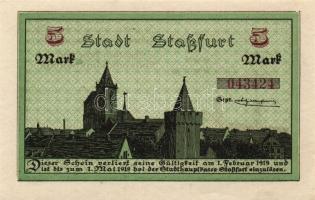 Német Birodalom/Császárság/Staßfurt 1918.10.1. 5M (3x) egymásutáni sorszámmal T:I,I-