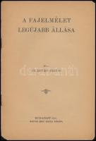 Dr. Hevesi Ferenc: A fajelmélet legújabb állása. Bp., 1942, Magyar Zsidó Szemle (Neuwald Illés Utóda...