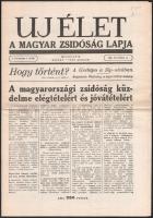 1945 Uj Élet, a magyar zsidóság lapja I. évf. 5. sz., 1945. dec. 11., 8 p.