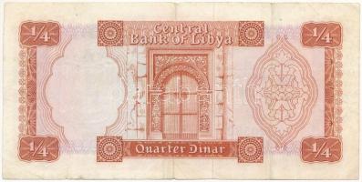 Líbia 1971. 1/4D T:III Libya 1971. 1/4 Dinar C:F Krause P#33