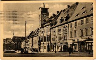 1959 Cheb, Eger; Námestí csl. armády / square, shops (EK)