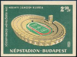 Népstadion Budapest gyufacímke