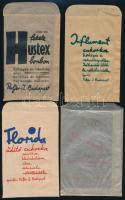 4 db papírzacskó (Hustex bonbon, Influment cukorka, Florida cukorka, Ambrosia)