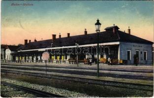 1917 Hulín, Hullein; Bahnhof / railway station / nádrazí