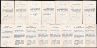 cca 1942 2 db kis szentképes mappa 8 és 15 db szentképpel