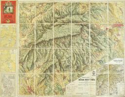 1933 Bükk-hegység, Kirándulók térképe 7. sz., 1 : 50.000, M. Kir. Állami Térképészet, 88,5x68,5 cm