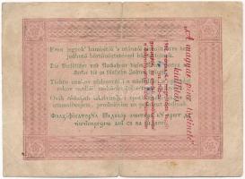 1848. 5Ft utánnyomat, hátlapon "A magyar pénz története kiállítás - 1962. március 4.-i megnyitó...