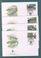 2003 WWF Krokodil FDC Mi 4553-4556