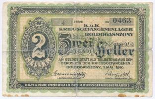 Boldogasszony / Hadifogolytábor 1916. május 1. 1K arab sorozat- és sorszámmal T:III ly