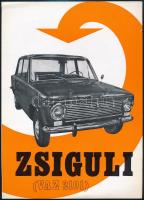 cca 1975 Zsiguli VAZ 2101 magyar nyelvű, képekkel illusztrált reklámprospektusa