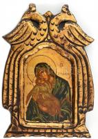 Bizánci ikon fára készült modern másolata. 22x32 cm