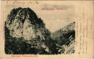 1901 Petrozsény, Petrosani; Boli barlang. Joanovits és Sternád kiadása / Dealul si Pestera Bolii / Bolii cave