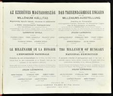 Az ezeréves Magyarország és a Milléniumi Kiállítás. Magyarország legszebb tájainak, városainak és mű...