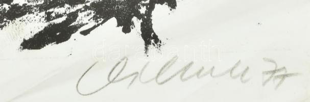 Vilhelm (Wilhelm) Károly (1943-2011): Krúdy illusztráció (erotikus grafika). Rota (ofszet), papír, j...