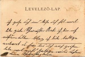 Children art postcard, head. litho (fl)