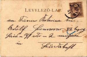 1900 Children art postcard, head. litho (EK)