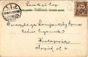 1900 "Halt!" Serie 31. Kunstverlag Rafael Neuber / Children art postcard, angel s: R. Krat...