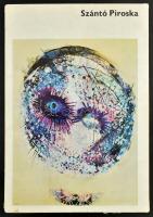 Szabó György: Szántó Piroska. Bp., 1976, Corvina, (Offset-ny.), 8 p+12 (reprodukciók) t. Magyar, angol, német és francia nyelven. Kiadói illusztrált, sérült papír mappában, hiánytalanul.