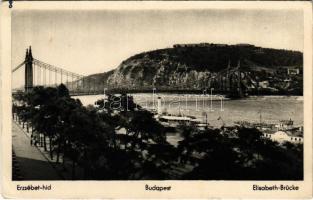 Budapest, Erzsébet híd, gőzhajó (EK)