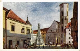 Budapest I. Koronázó főtemplom a helyreállítás előtt (1873-96) Műemlékek Országos Bizottsága III. sorozat s: Schickedanz (EK)