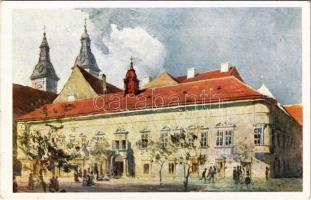 Budapest V. Piaristák régi rendháza (lebont. 1913). Országos Bizottsága III. sorozat s: Háry Gy.
