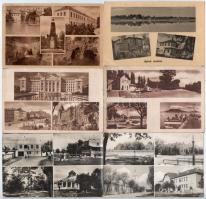 90 db MODERN fekete-fehér 1950-es évekbeli magyar város képeslap / 90 modern black and white Hungari...